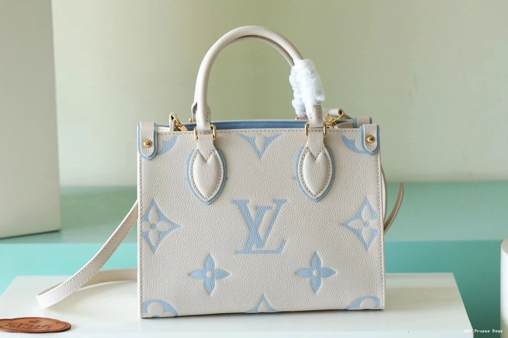 AAA Pruses Bags VUITTON ONTHEGO MM LOUIS 0824